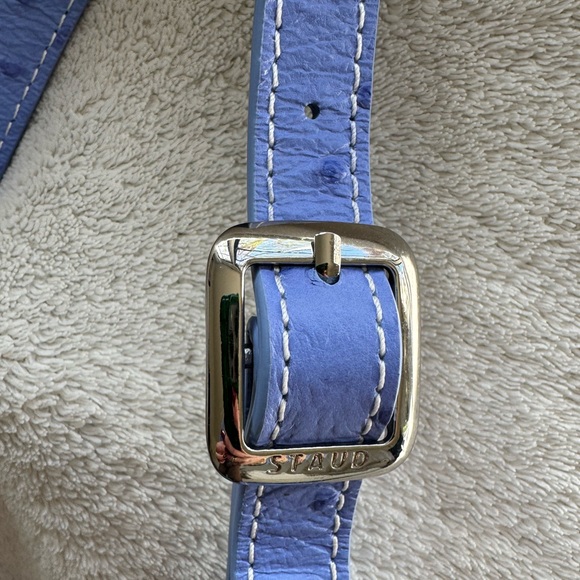 Staud Mini Shirley Bag in Periwinkle Embossed Ostrich - so gorgeous! - Picture 11 of 12
